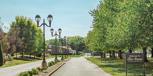 Street view of the Four Seasons community